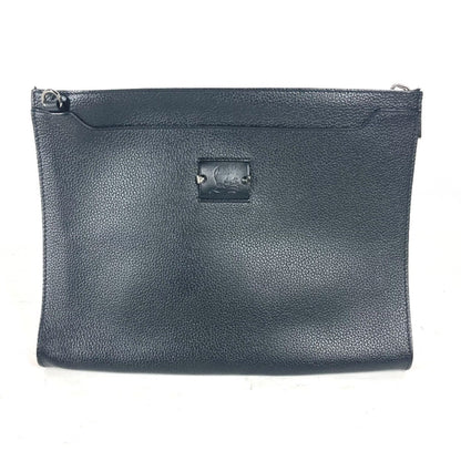 Christian Louboutin Sky Pouch, Black, Leather, clutch