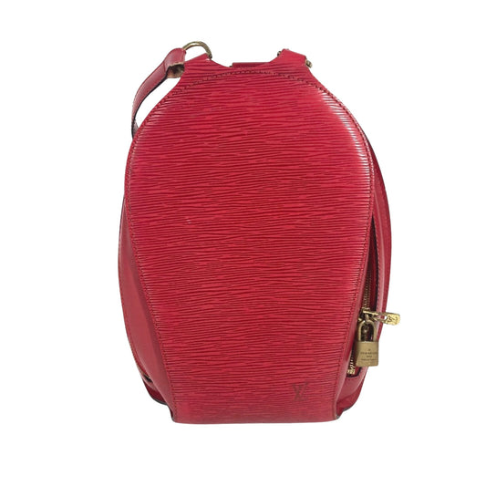 Louis Vuitton, Red, Leather, backpack