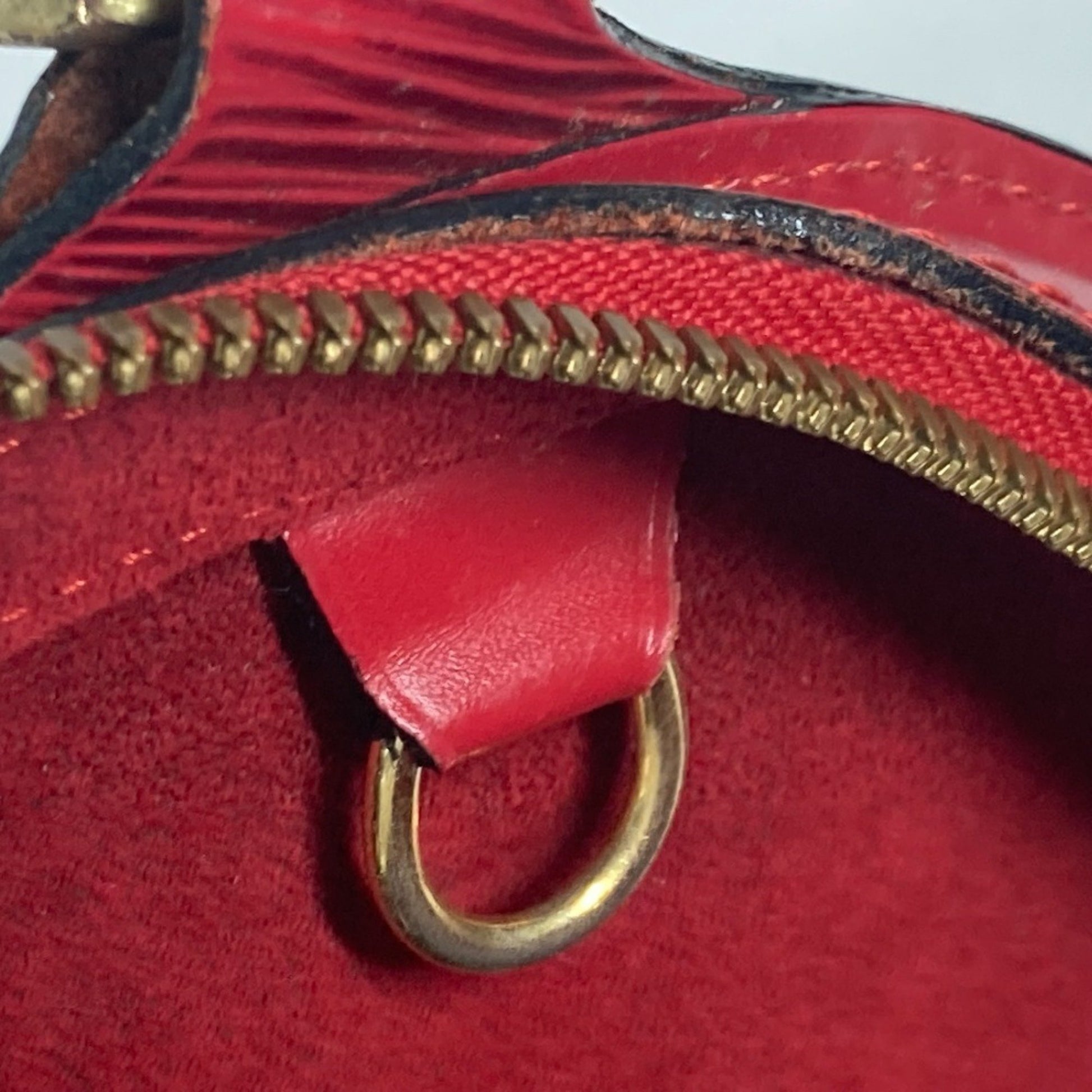 Louis Vuitton, Red, Leather, backpack