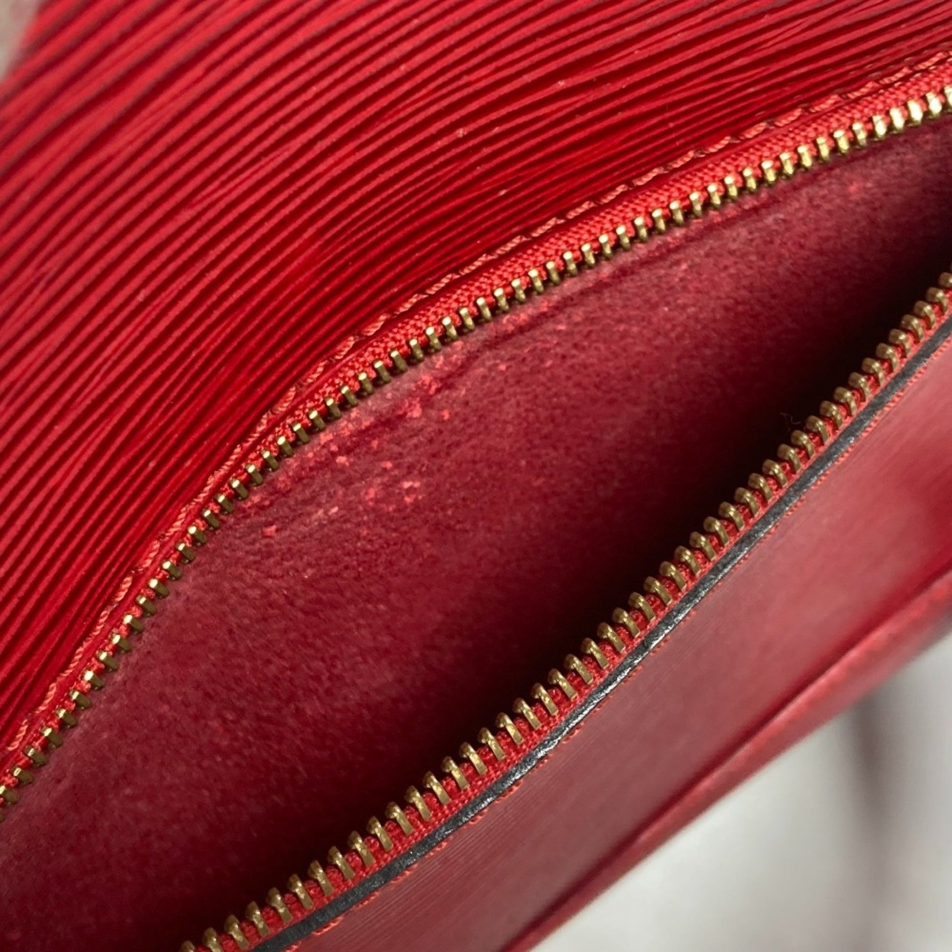 Louis Vuitton, Red, Leather, backpack