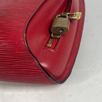 Louis Vuitton, Red, Leather, backpack