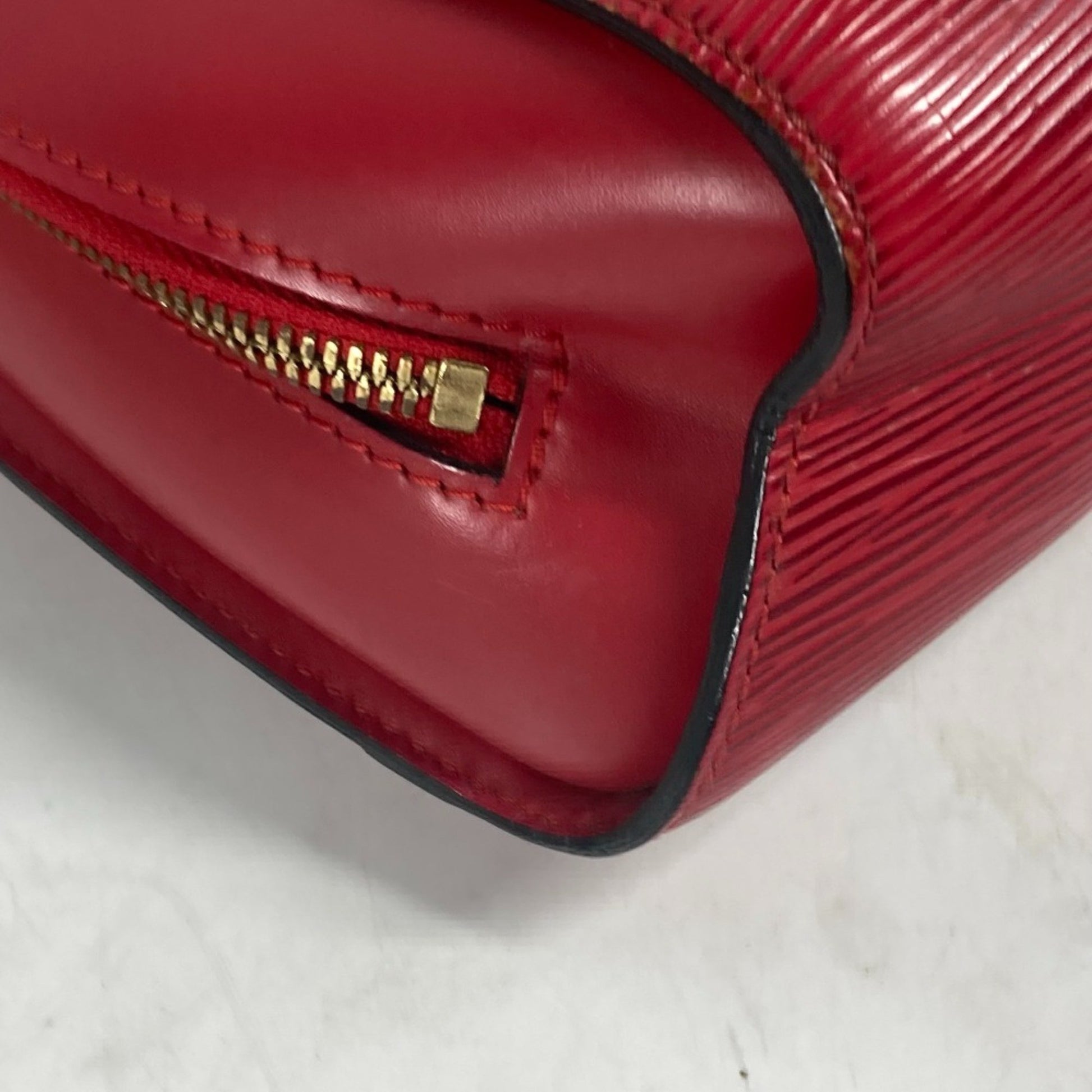 Louis Vuitton, Red, Leather, backpack