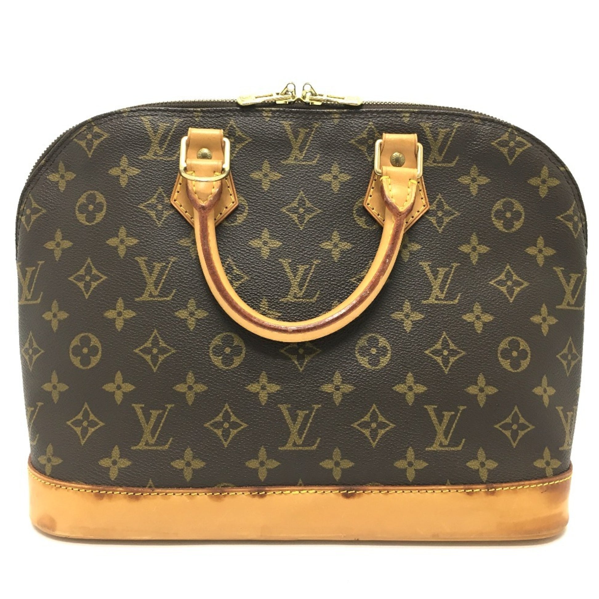 Louis Vuitton Alma, Brown, Canvas, handbag