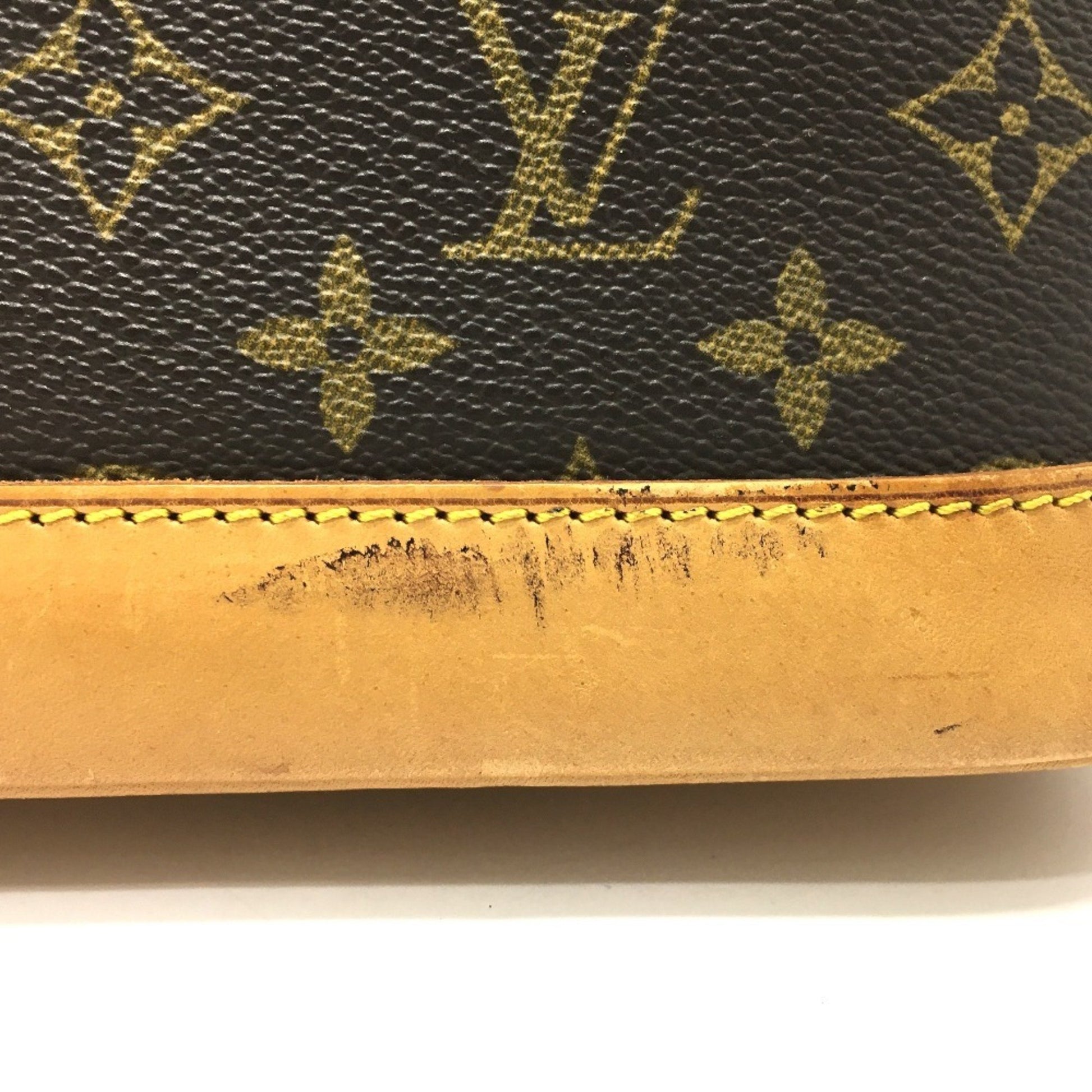 Louis Vuitton Alma, Brown, Canvas, handbag