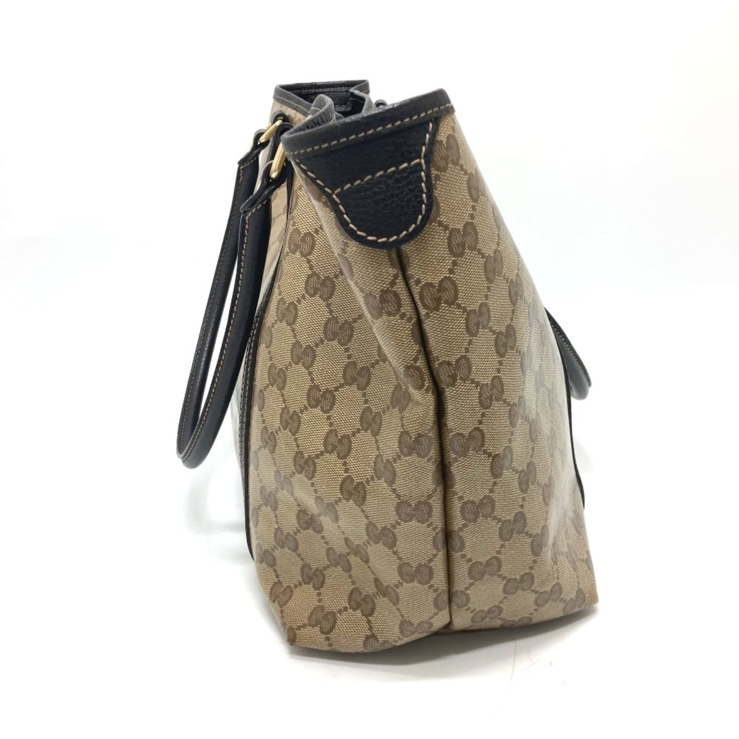 Gucci GG crystal, Brown, Canvas, tote