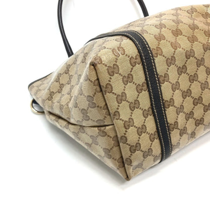 Gucci GG crystal, Brown, Canvas, tote