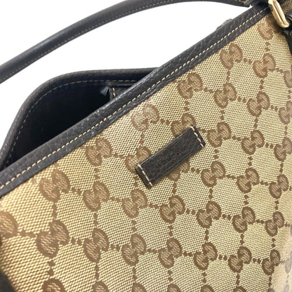 Gucci GG crystal, Brown, Canvas, tote