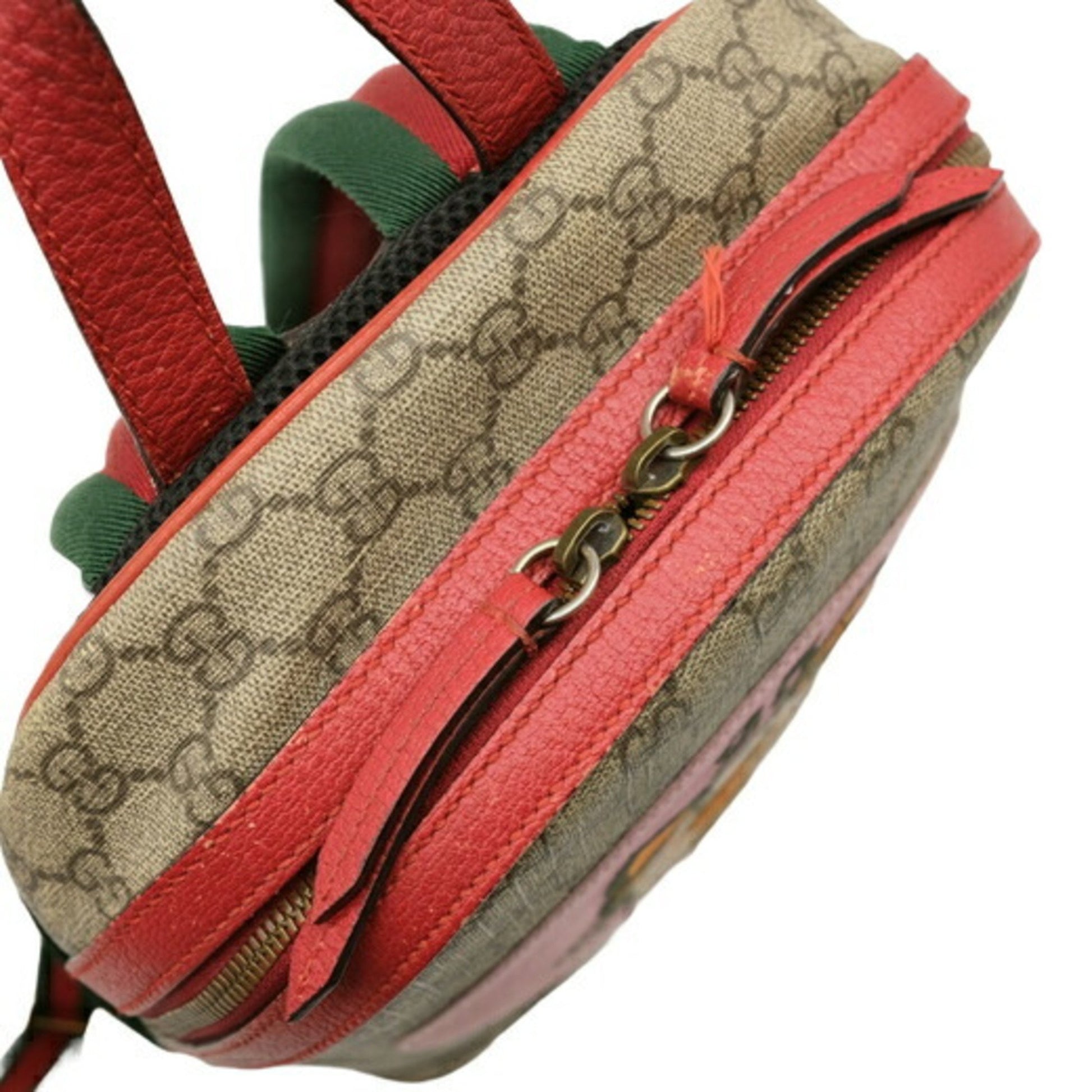 Gucci Bosco, Beige, Canvas, backpack