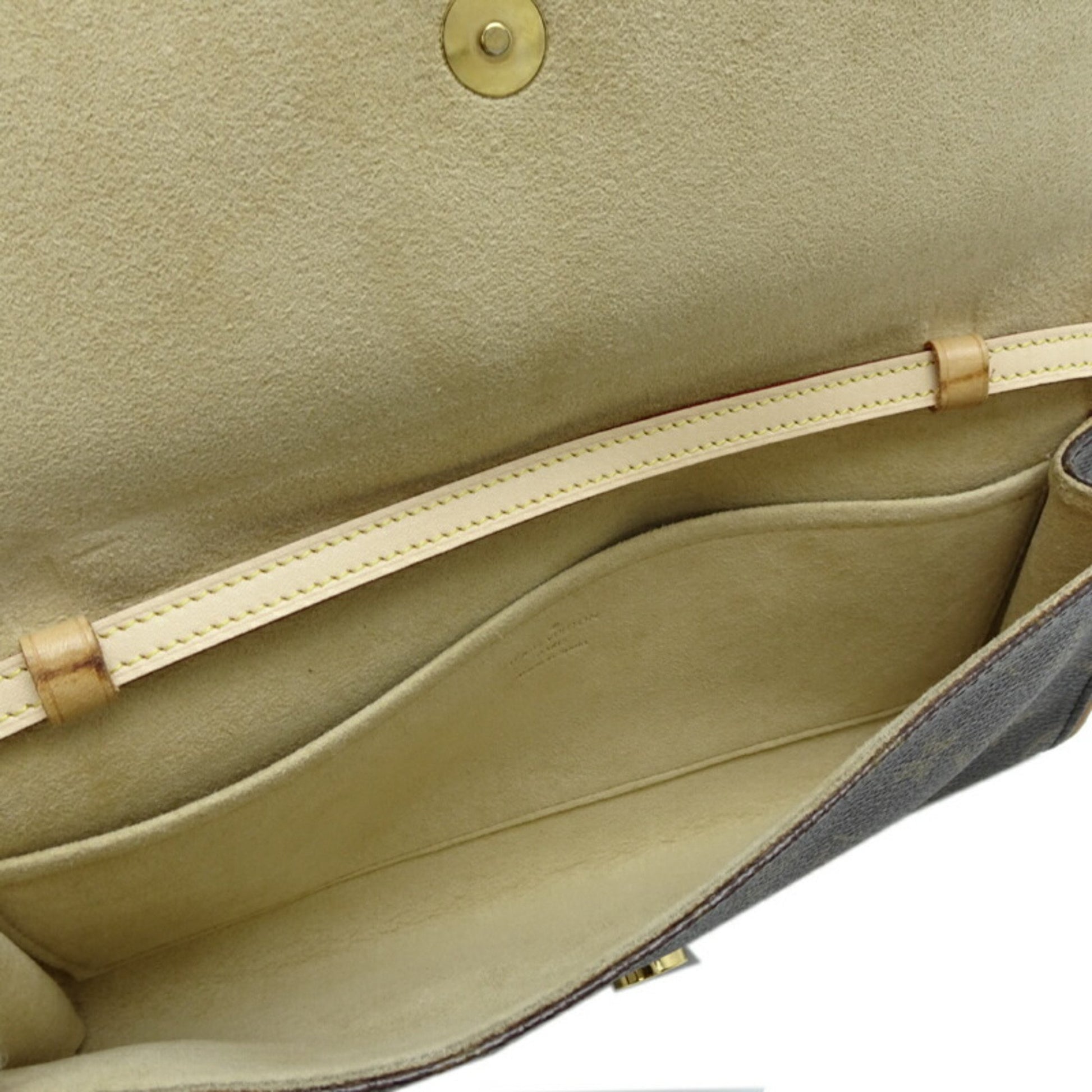 Louis Vuitton Twin, Brown, Canvas, shoulder