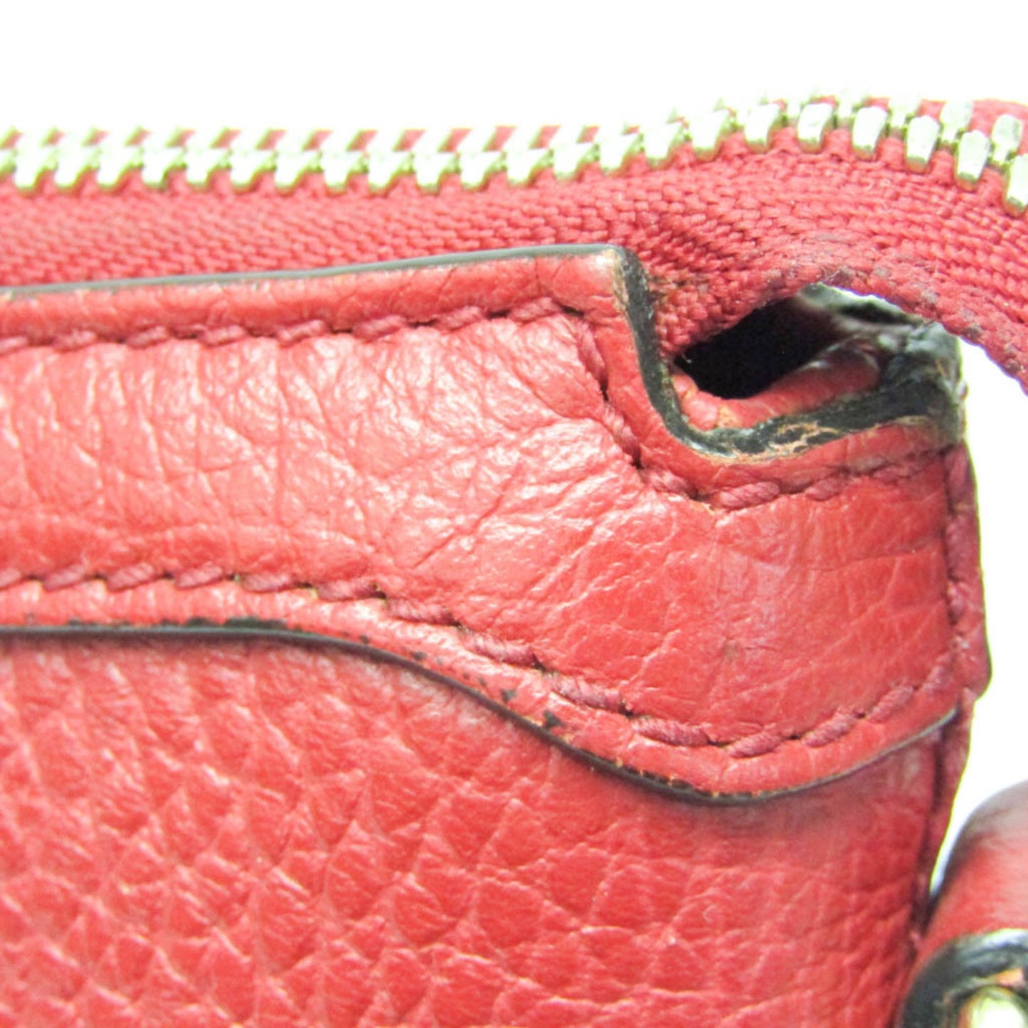 Gucci Interlocking G, Red, Leather, shoulder