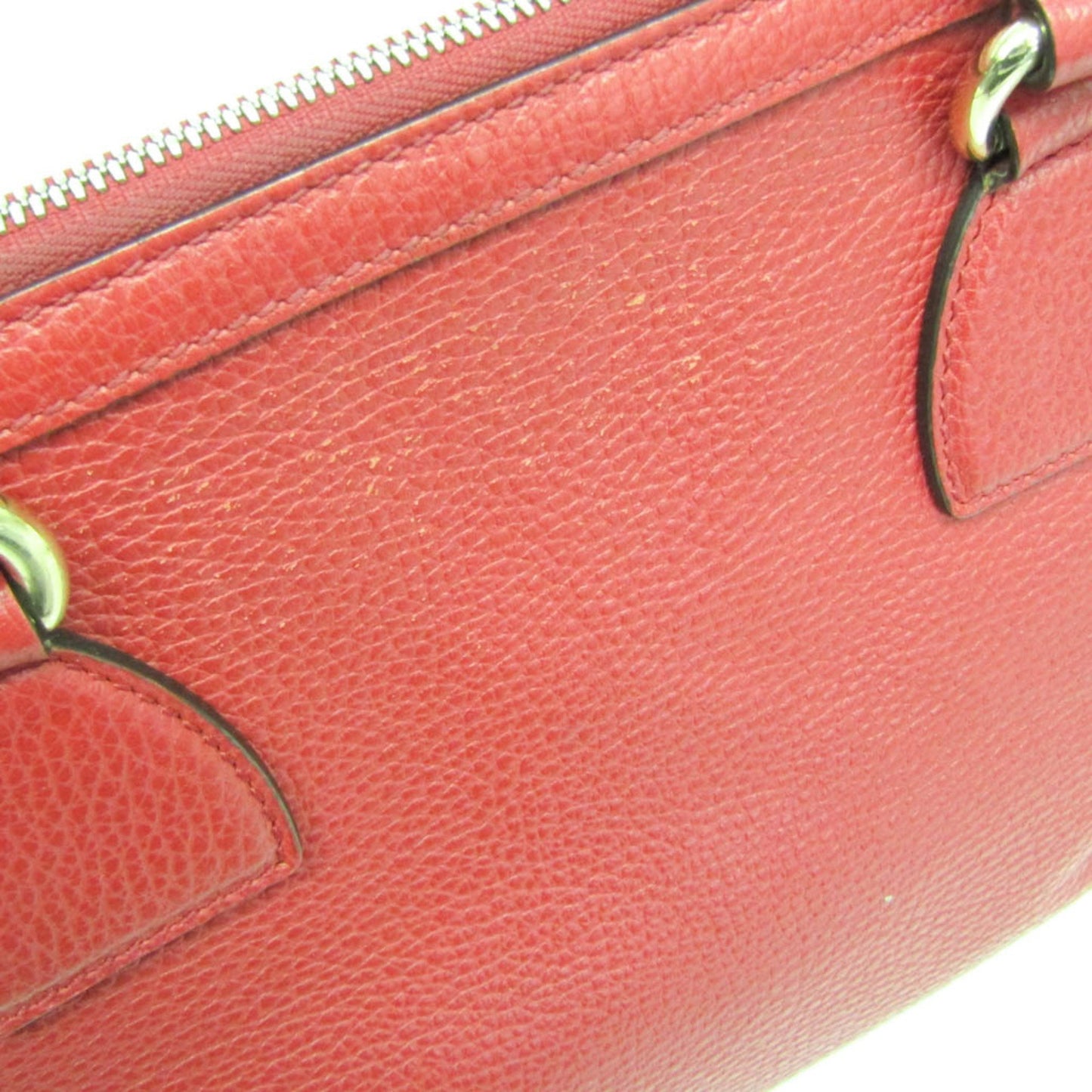 Gucci Interlocking G, Red, Leather, shoulder