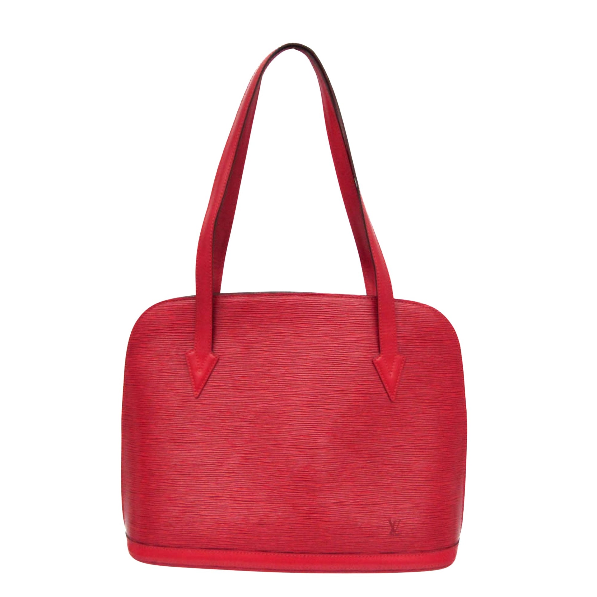 Louis Vuitton, Red, Leather, shopper