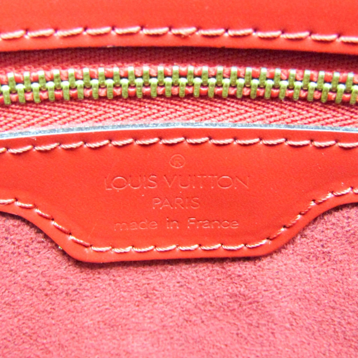 Louis Vuitton, Red, Leather, shopper