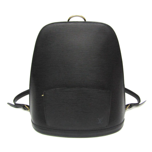 Louis Vuitton Gobelins, Black, Leather, backpack