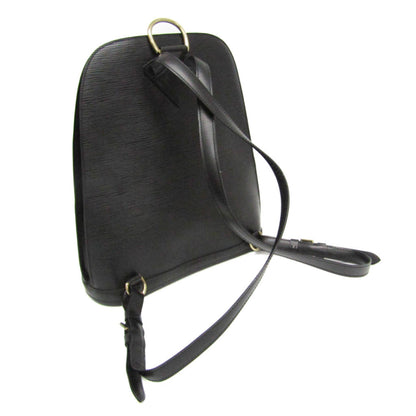 Louis Vuitton Gobelins, Black, Leather, backpack