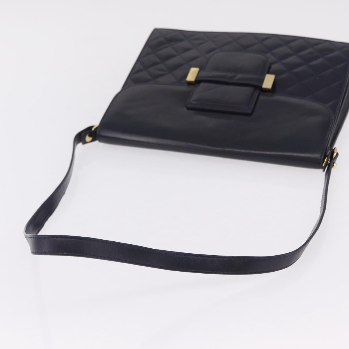 Saint Laurent Vintage Shoulder bag Leather, Navy, Leather, Shoulder Bag