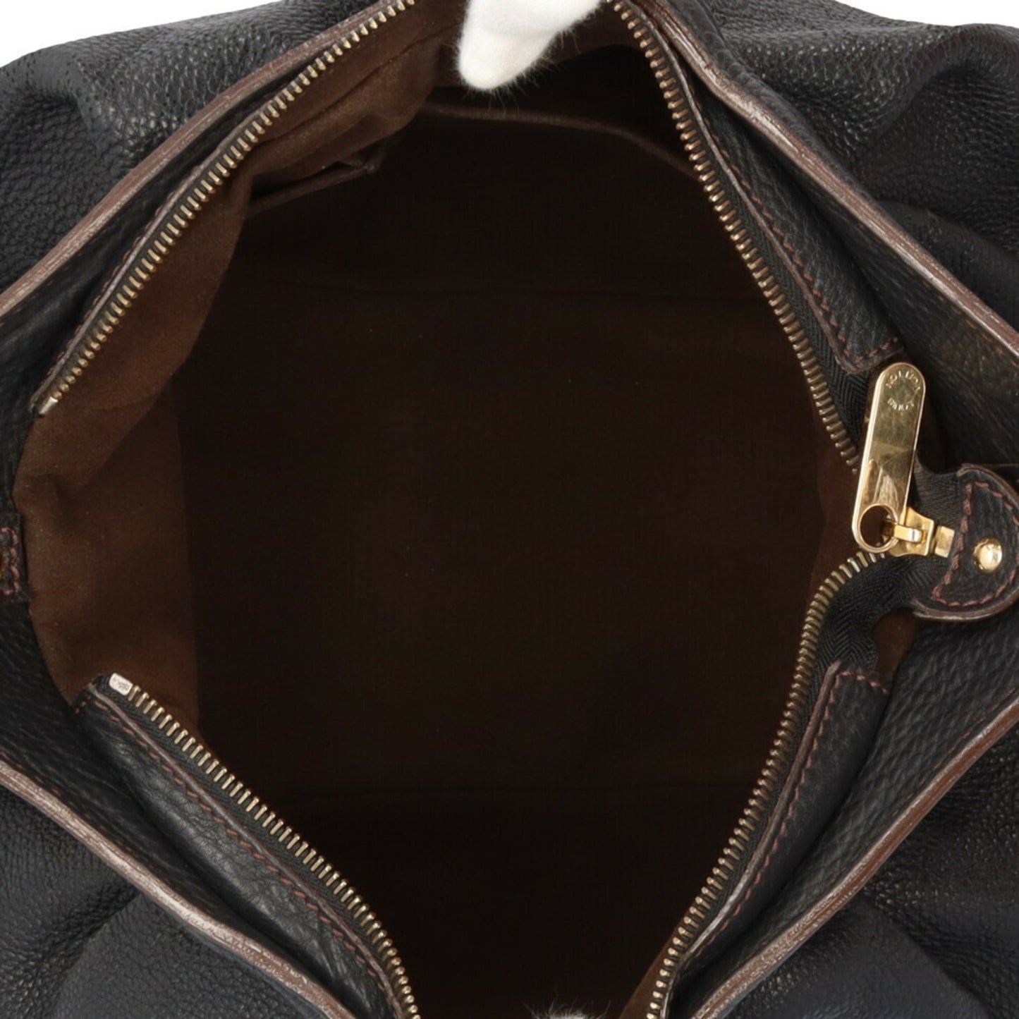 Louis Vuitton Mahina, Black, Leather, shoulder