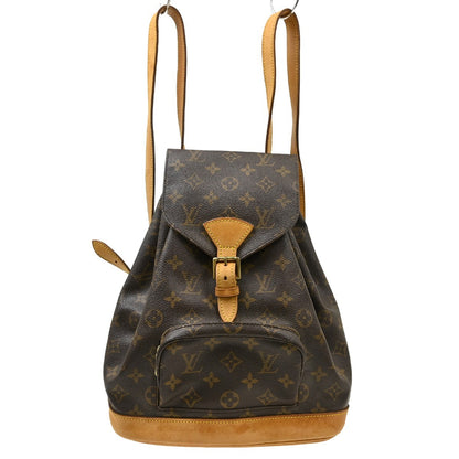 Louis Vuitton Montsouris Monogram, Brown, Canvas, Backpack