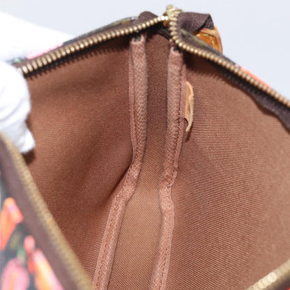 Louis Vuitton Pochette Accessoires Limited Edition Monogram Roses, Multicolour, Canvas, Clutch