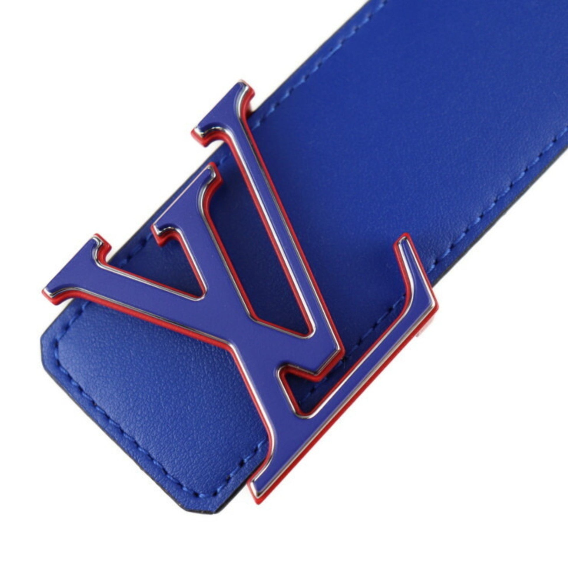 Louis Vuitton x NBA, Blue, Leather, belt