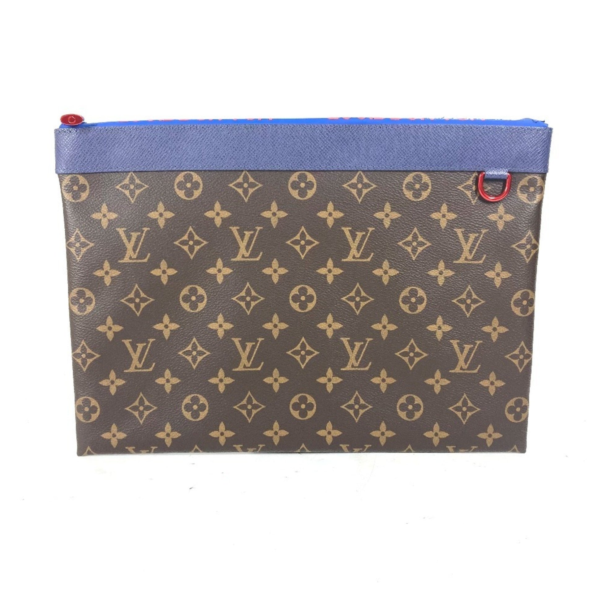 Louis Vuitton Pochette Apollo, Brown, Canvas, clutch