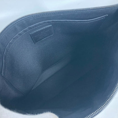 Louis Vuitton Pochette Cosmos, Black, Leather, clutch