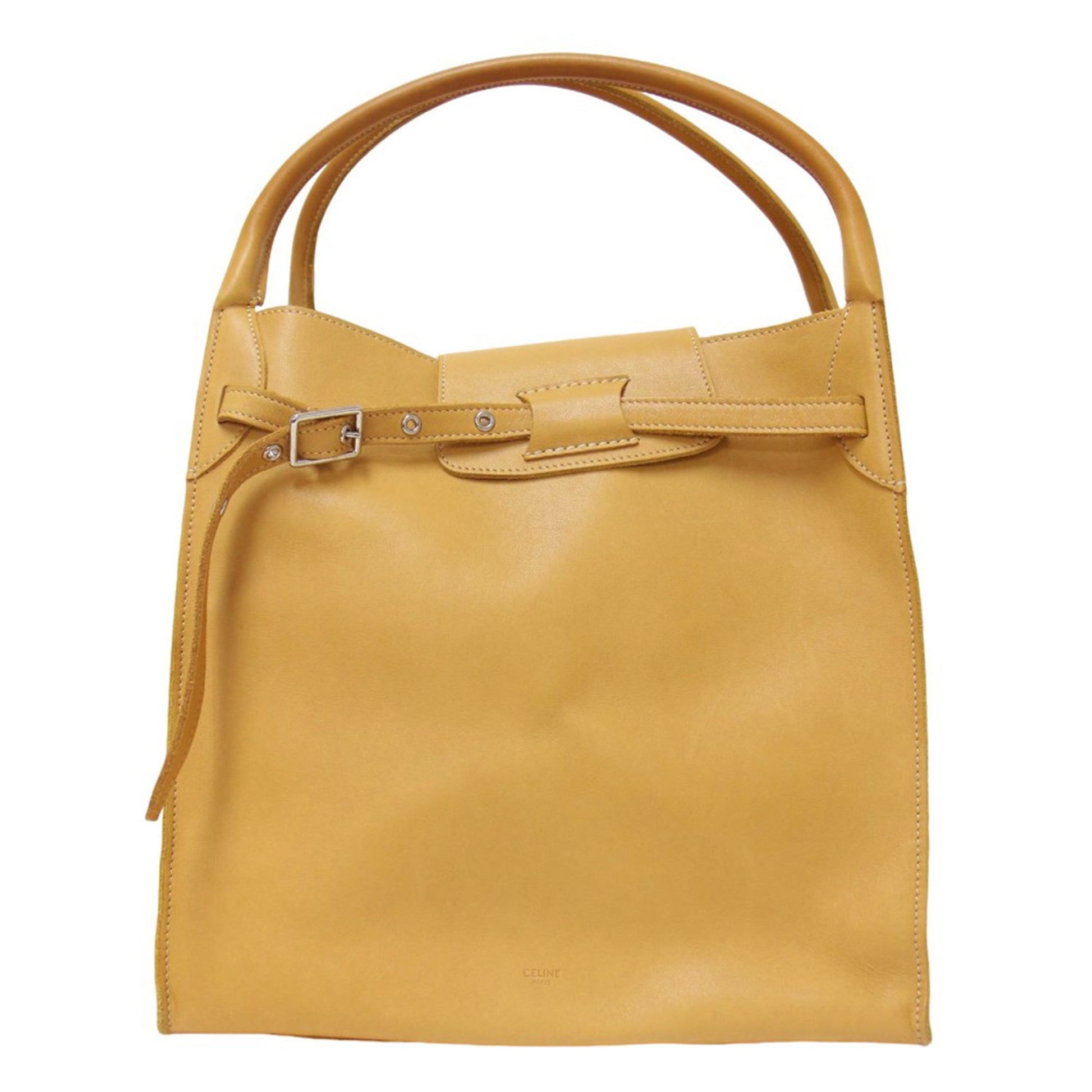 Céline Big bag, Yellow, Leather, handbag