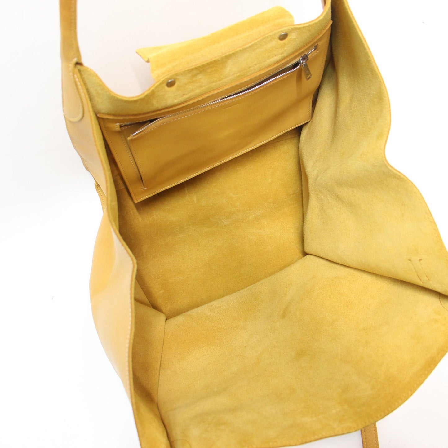 Céline Big bag, Yellow, Leather, handbag