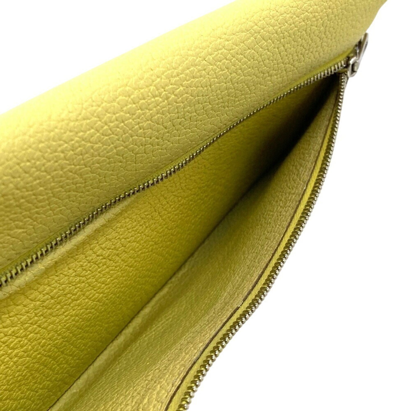 Hermès Dogon, Yellow, Leather, wallet