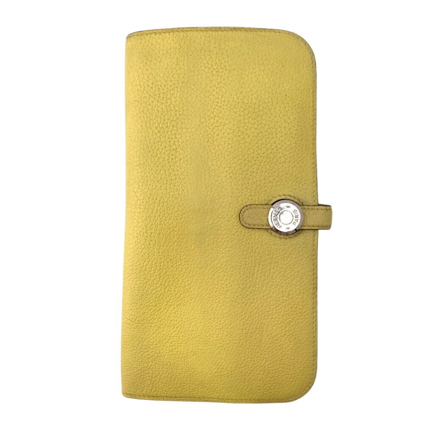 Hermès Dogon, Yellow, Leather, wallet