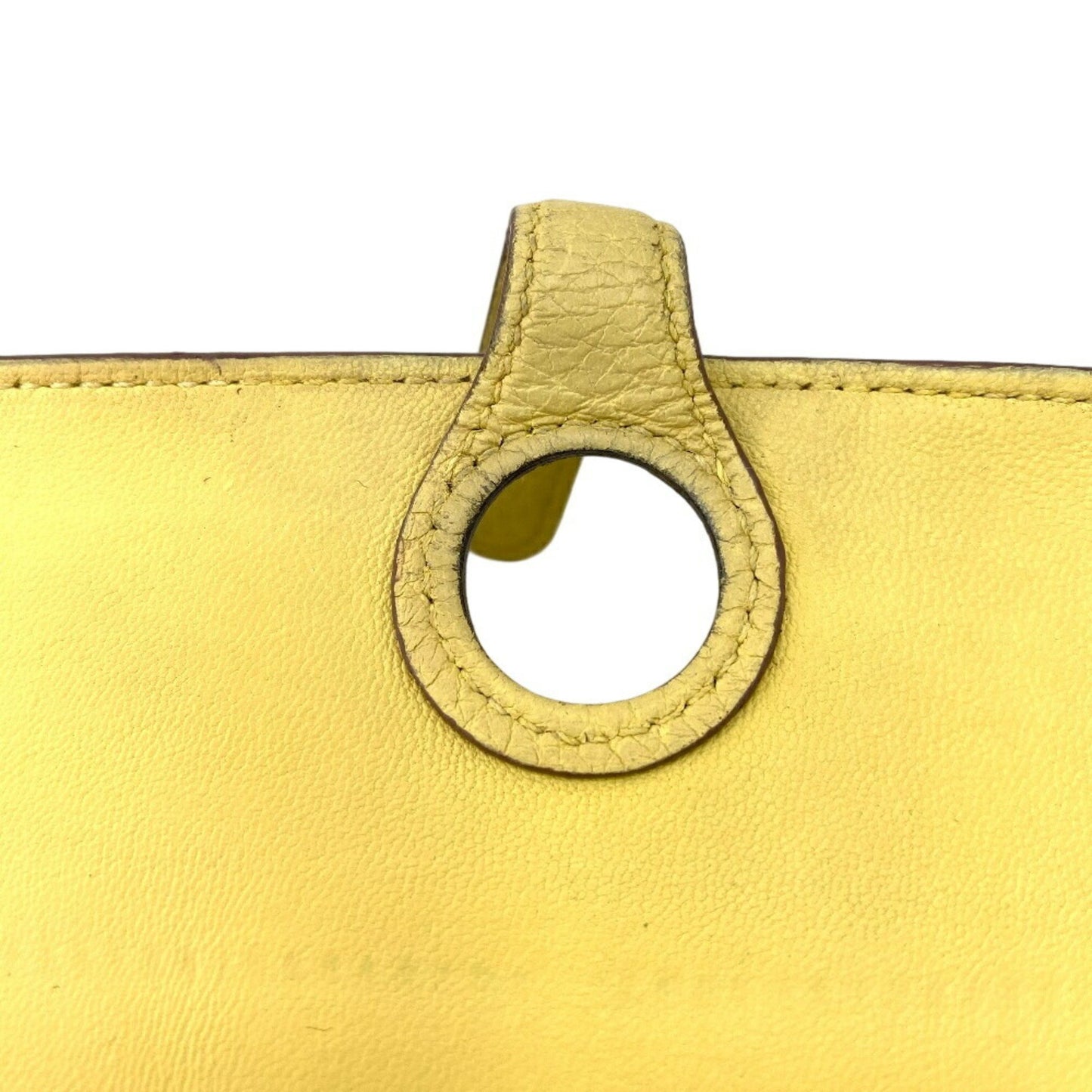 Hermès Dogon, Yellow, Leather, wallet