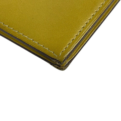 Hermès Béarn, Yellow, Leather, wallet