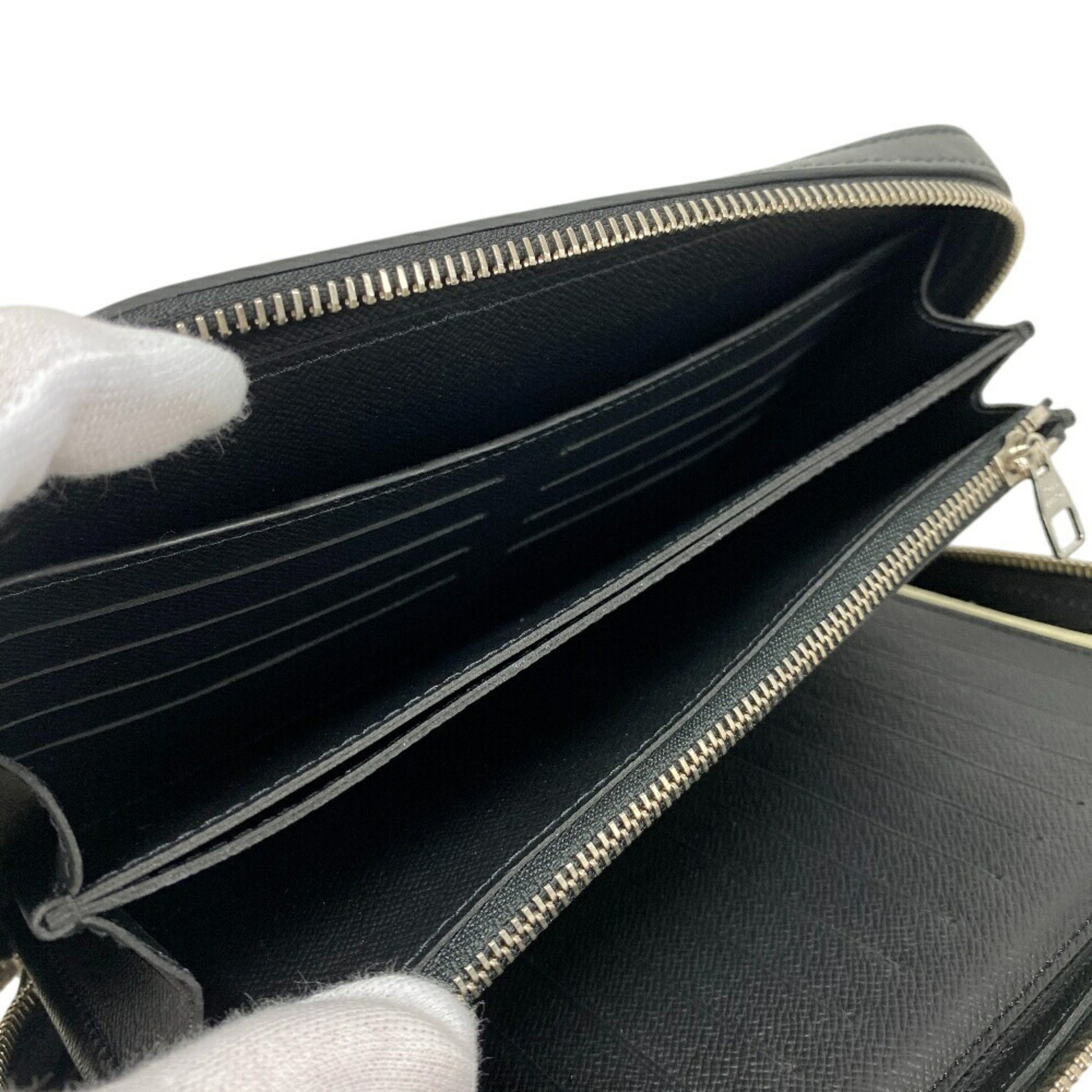 Louis Vuitton Dandy, Black, Leather, wallet