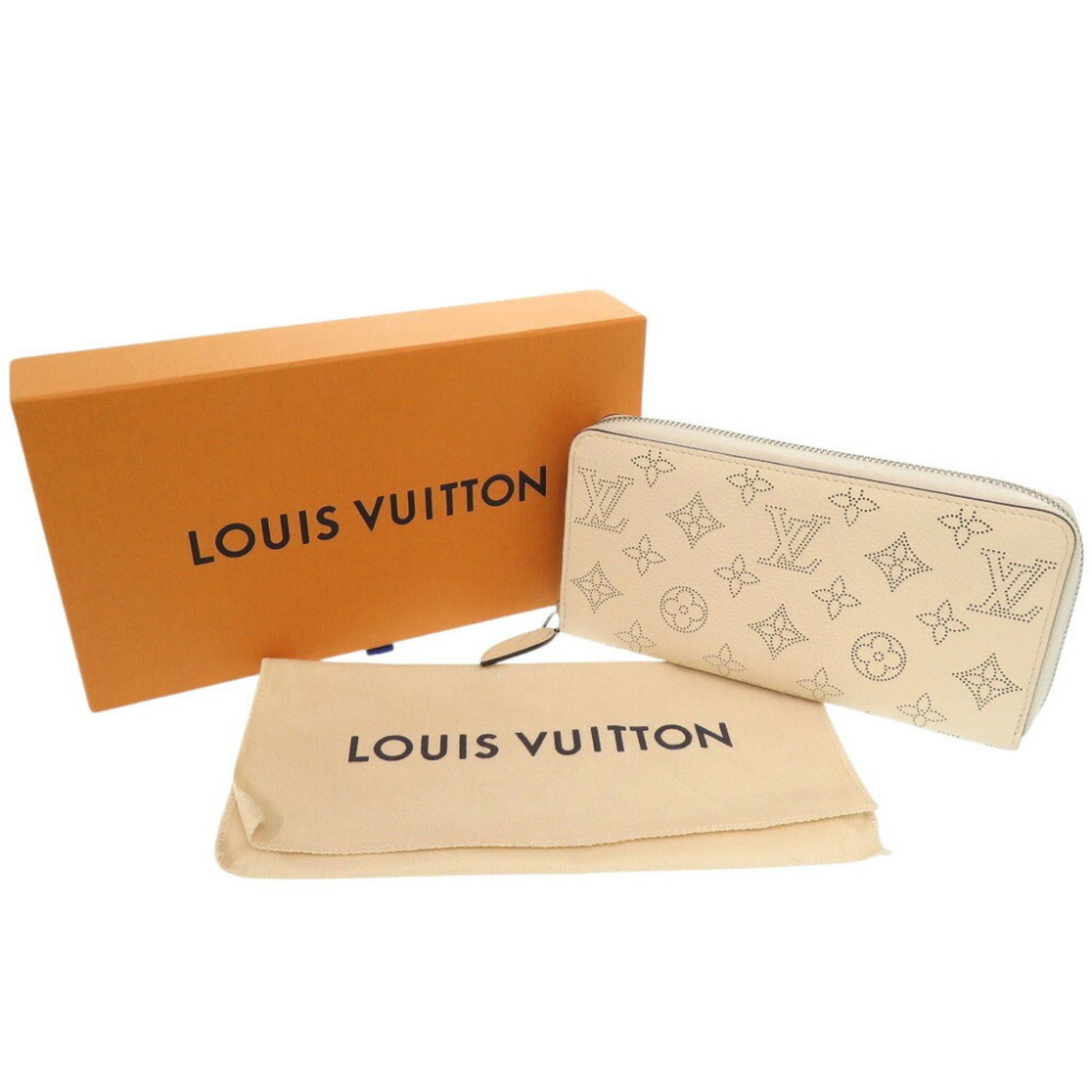 Louis Vuitton Portefeuille zippy, Ecru, Leather, wallet