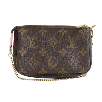 Louis Vuitton Mini Pochette Accessoires, Brown, Canvas, clutch
