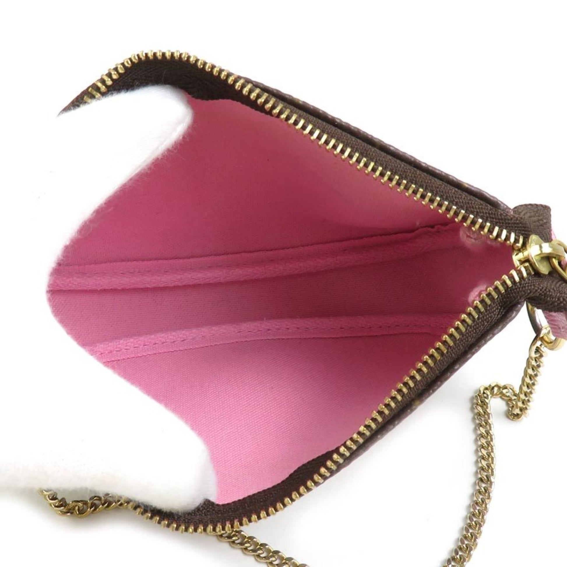 Louis Vuitton Mini Pochette Accessoires, Brown, Canvas, clutch