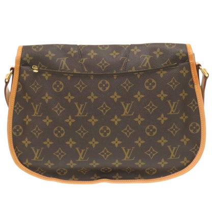 Louis Vuitton Menilmontant, Brown, Canvas, shoulder
