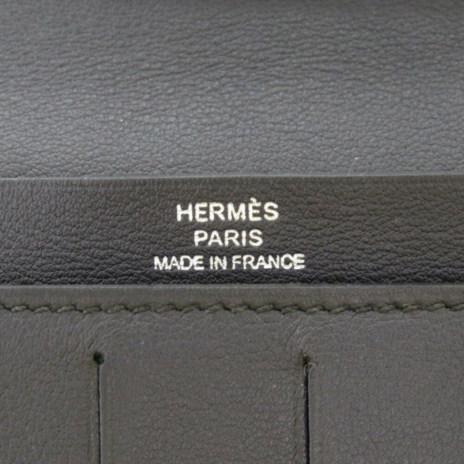 Hermès Citizen Twill, Black, Leather, wallet