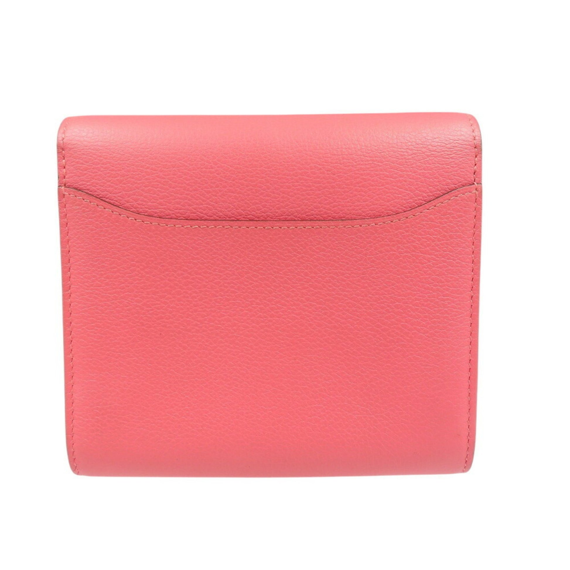 Hermès Constance, Pink, Leather, wallet