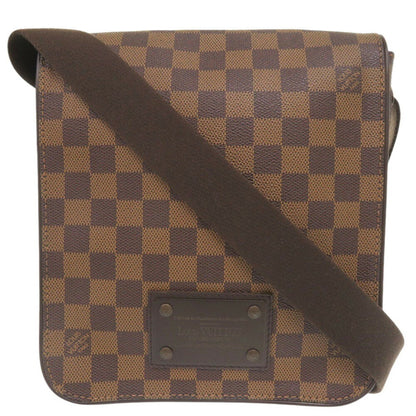 Louis Vuitton Brooklyn, Brown, Canvas, shoulder