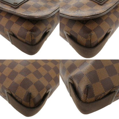 Louis Vuitton Brooklyn, Brown, Canvas, shoulder
