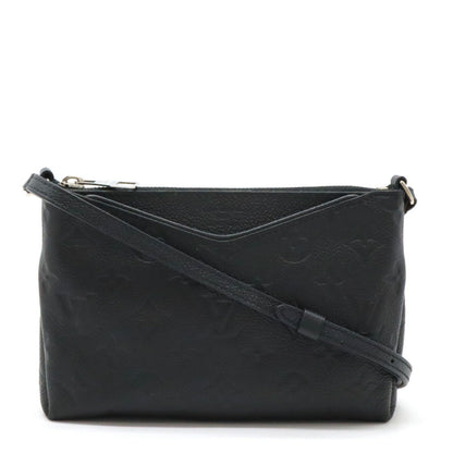 Louis Vuitton Pallas, Black, Leather, shoulder