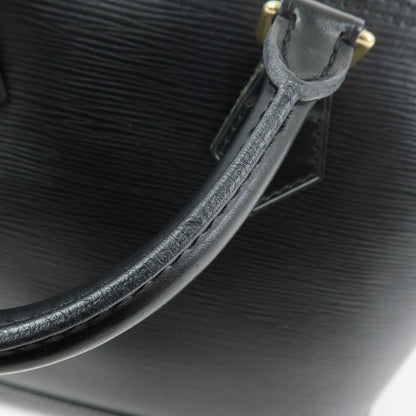 Louis Vuitton Alma Epi Leather, Black, Leather, Handbag