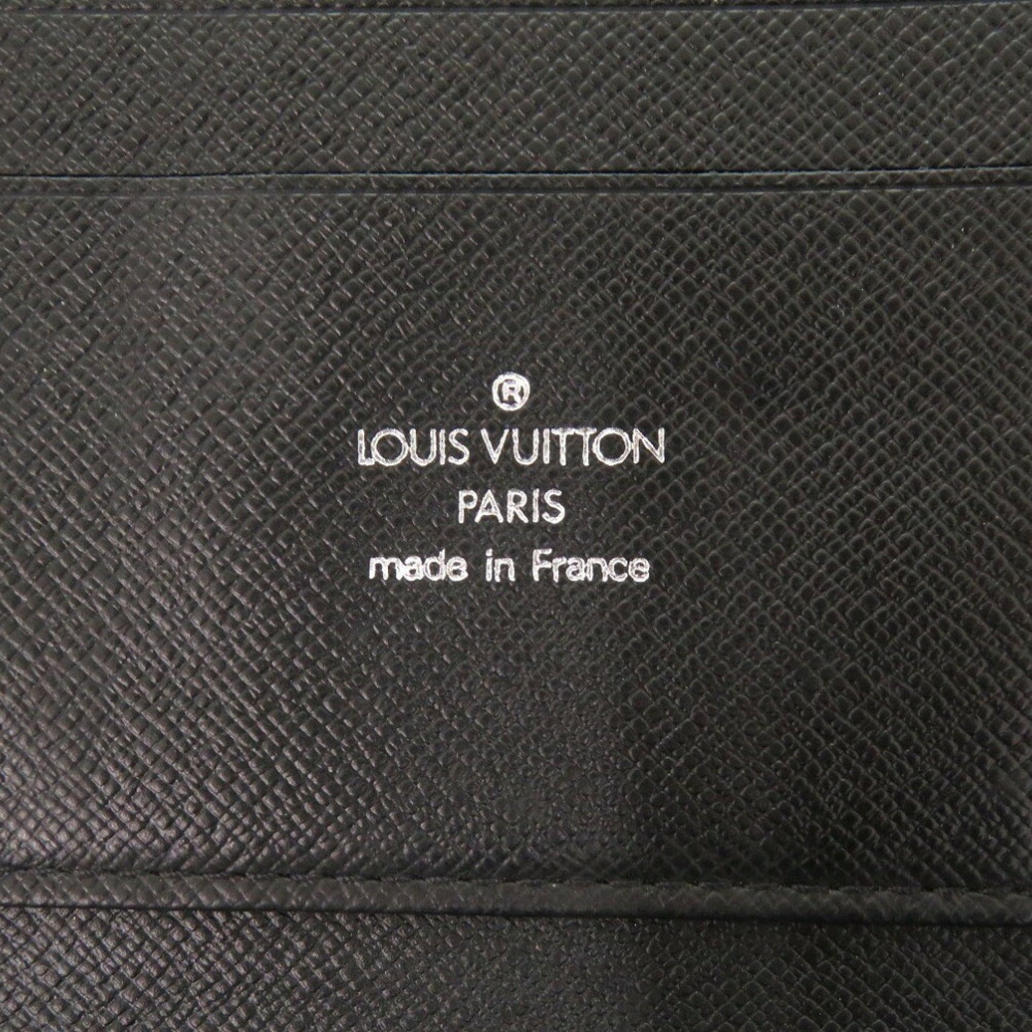 Louis Vuitton Atholl, Black, Leather, wallet