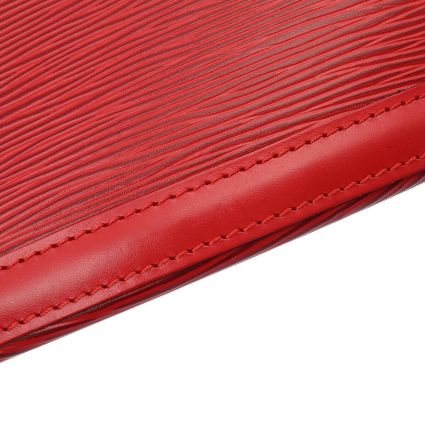 Louis Vuitton Cluny, Red, Leather, shoulder