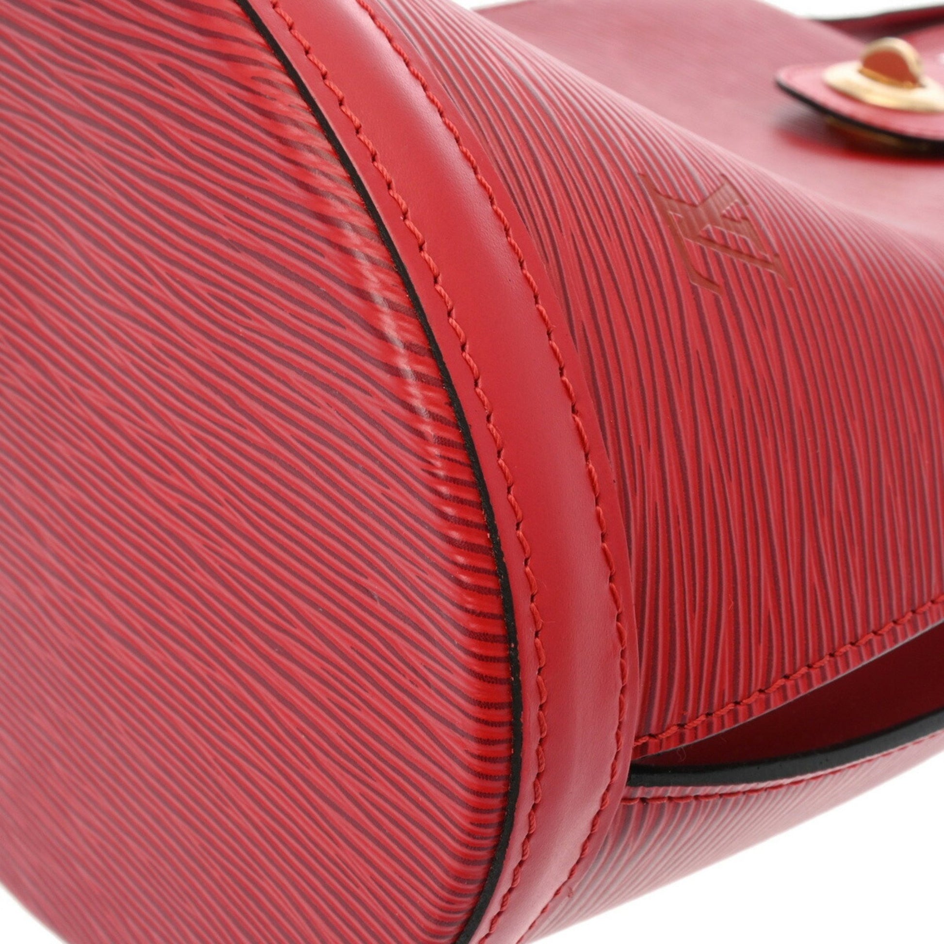 Louis Vuitton Cluny, Red, Leather, shoulder