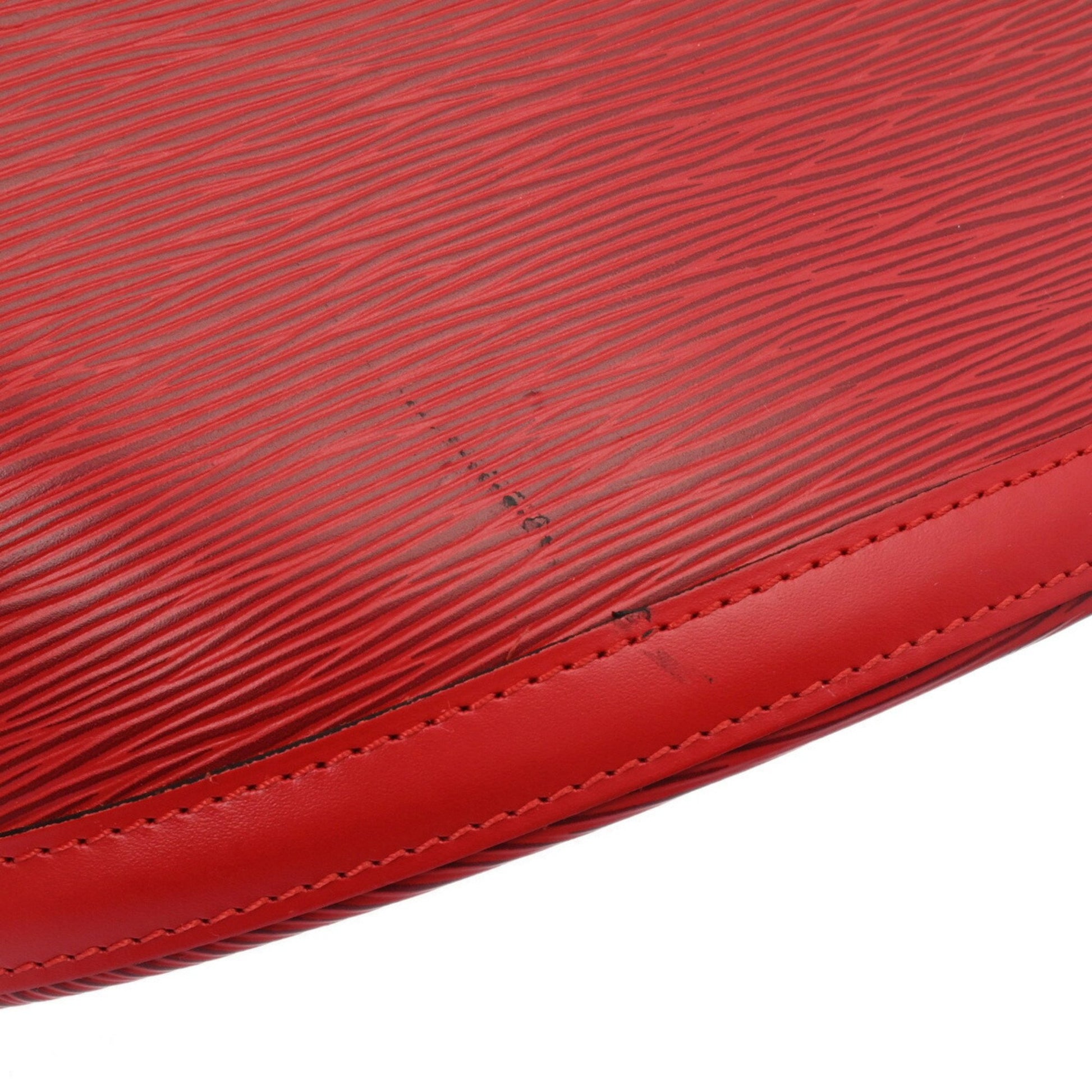 Louis Vuitton Cluny, Red, Leather, shoulder