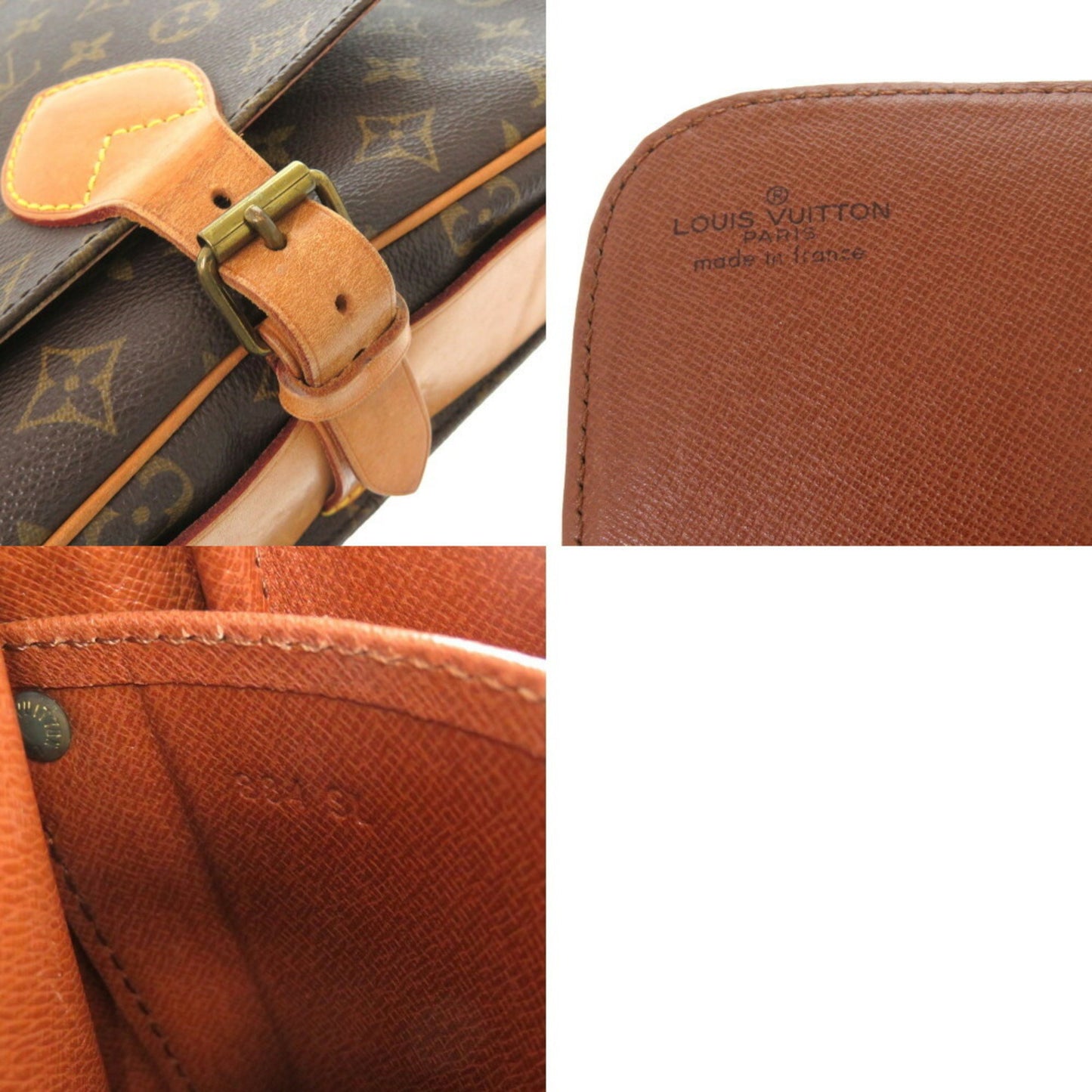 Louis Vuitton Cartouchiere, Brown, Canvas, shoulder