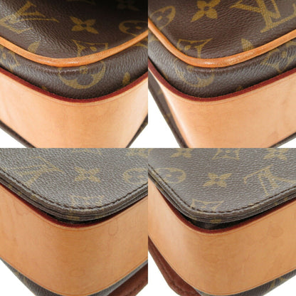 Louis Vuitton Cartouchiere, Brown, Canvas, shoulder