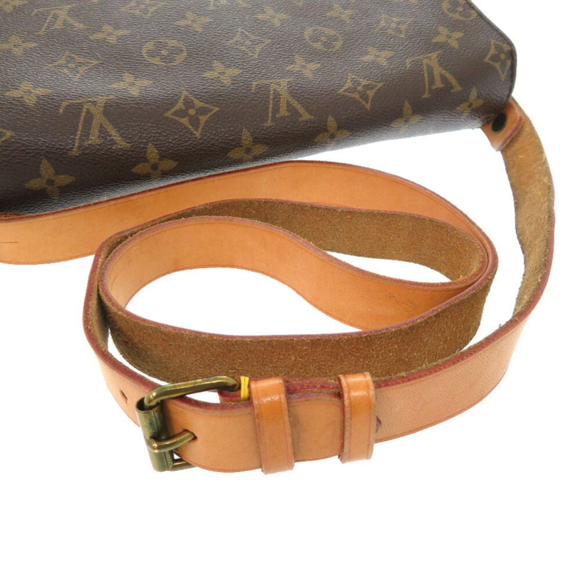 Louis Vuitton Cartouchiere, Brown, Canvas, shoulder